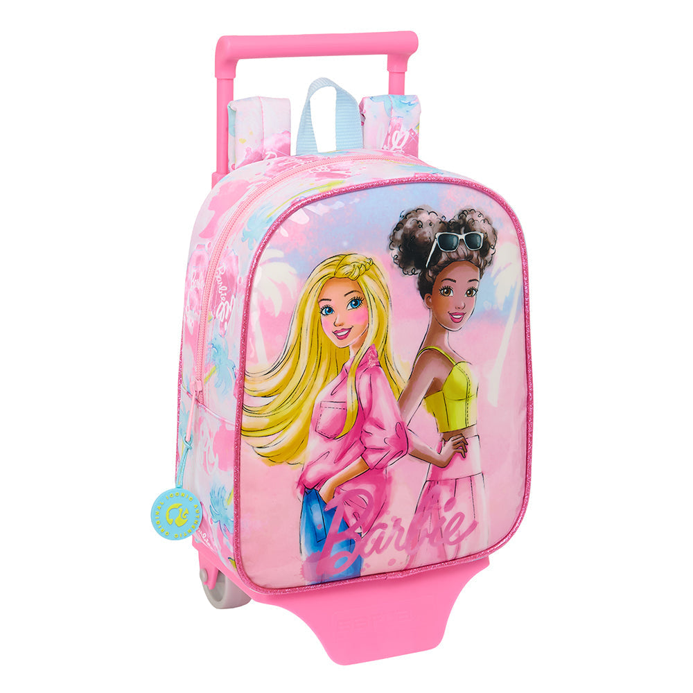 Mochila infantil Barbie ’Painterly’ con carro 805 22x10x27cm