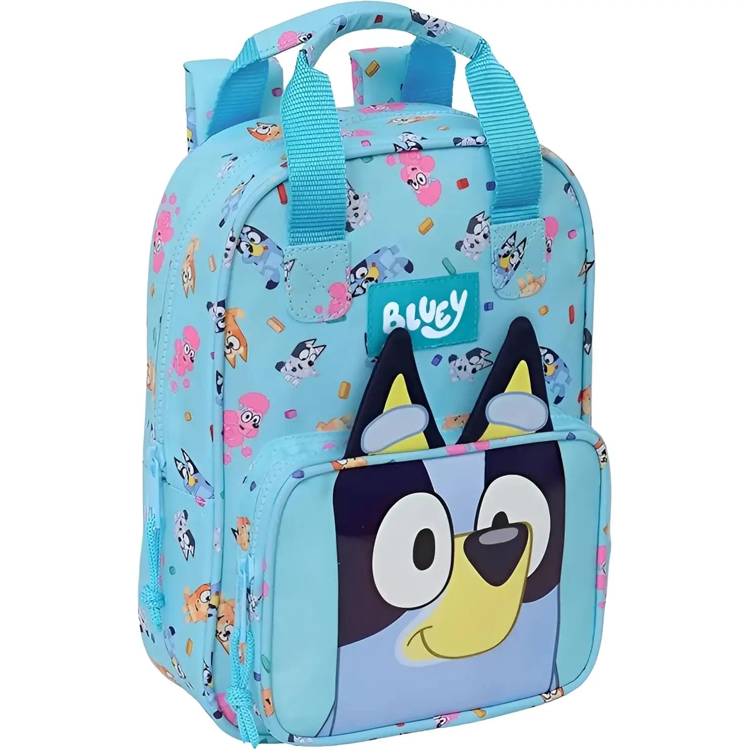 Mochila infantil BLUEY con asas y adaptable a carro
