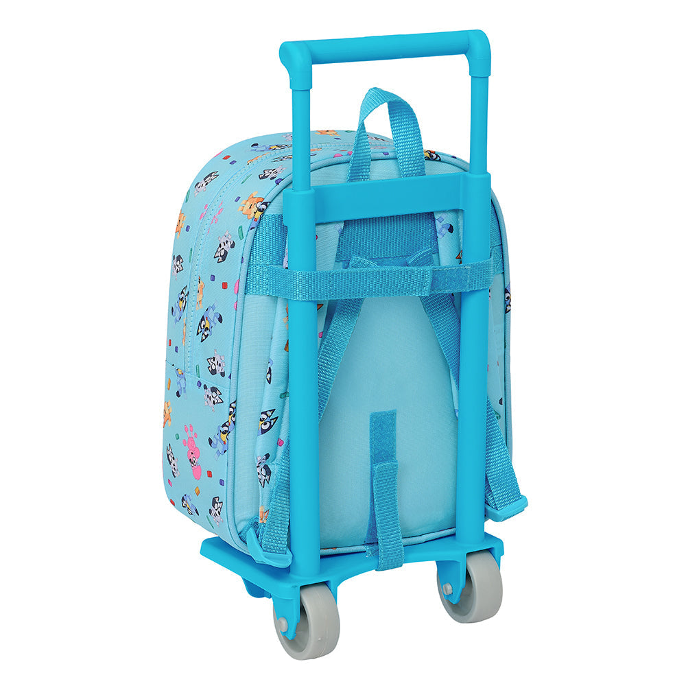 Mochila infantil Bluey y Bingo con carro 805 22x10x27cm