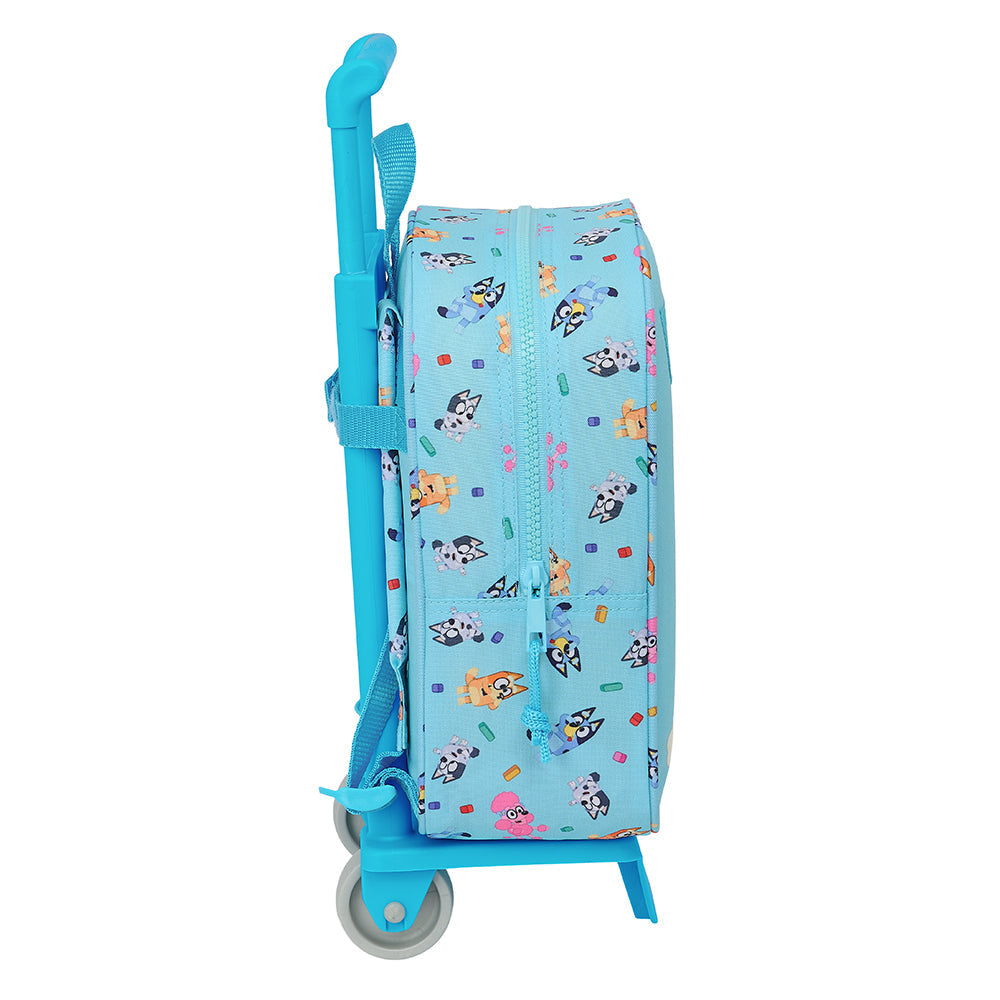 Mochila infantil Bluey y Bingo con carro 805 22x10x27cm