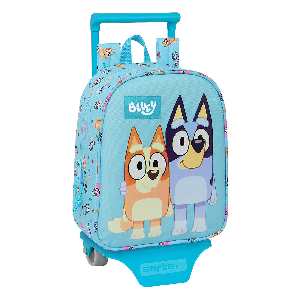 Mochila infantil Bluey y Bingo con carro 805 22x10x27cm