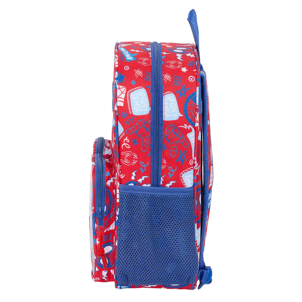 Mochila infantil con bolsillo adaptable a carro SPIDEY spiderman 26x11x34cm