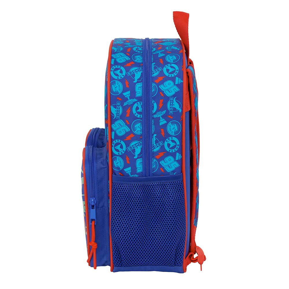 Mochila infantil Cars Rayo McQueen y Mate con bolsillos adaptable a carro 27x10x33cm