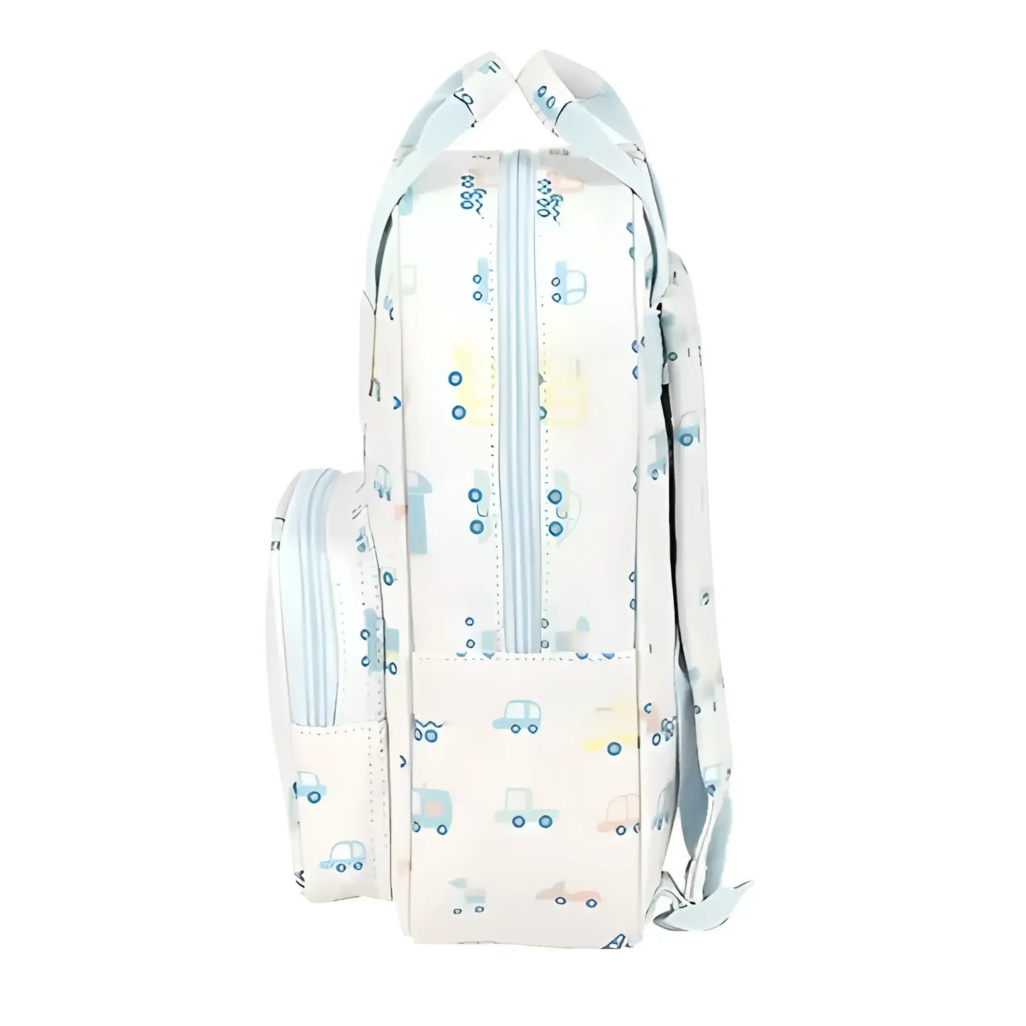 Mochila infantil coches con asas y adaptable a carro 28x20x8CM