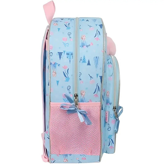 Mochila infantil escolar FROZEN ICE MAGIC 23x15x42CM adaptable a carro