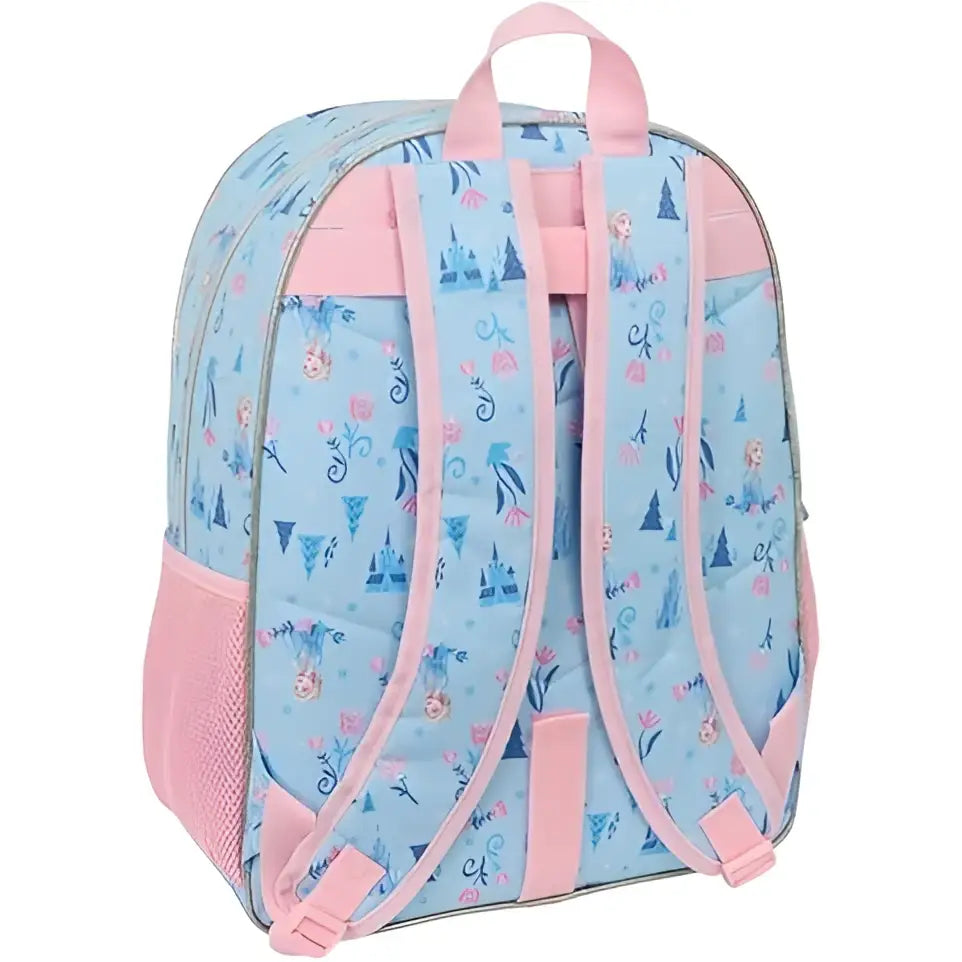 Mochila infantil escolar FROZEN ICE MAGIC 23x15x42CM adaptable a carro