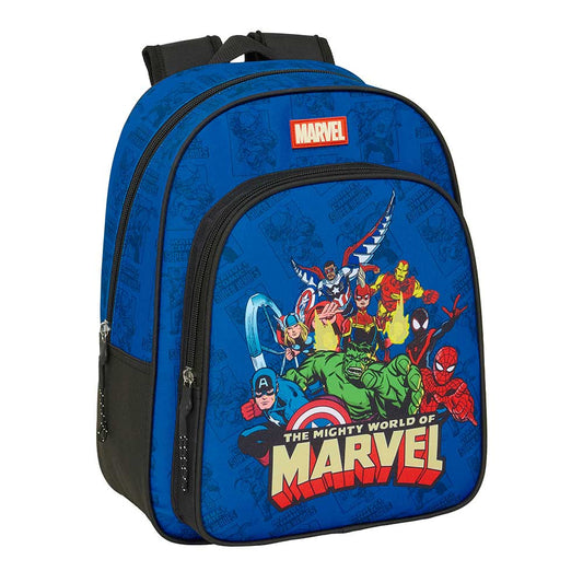 Mochila infantil escolar MARVEL AVENGERS 27x10x33cm adaptable a carro