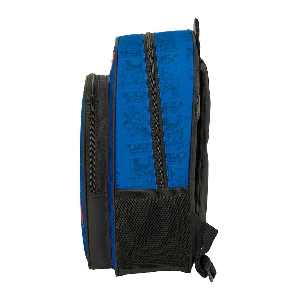 Mochila infantil escolar MARVEL AVENGERS 27x10x33cm adaptable a carro