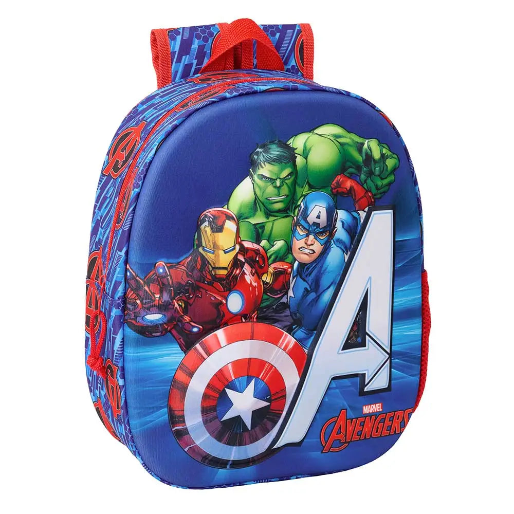 Mochila infantil escolar MARVEL AVENGERS 3D 27x10x33cm