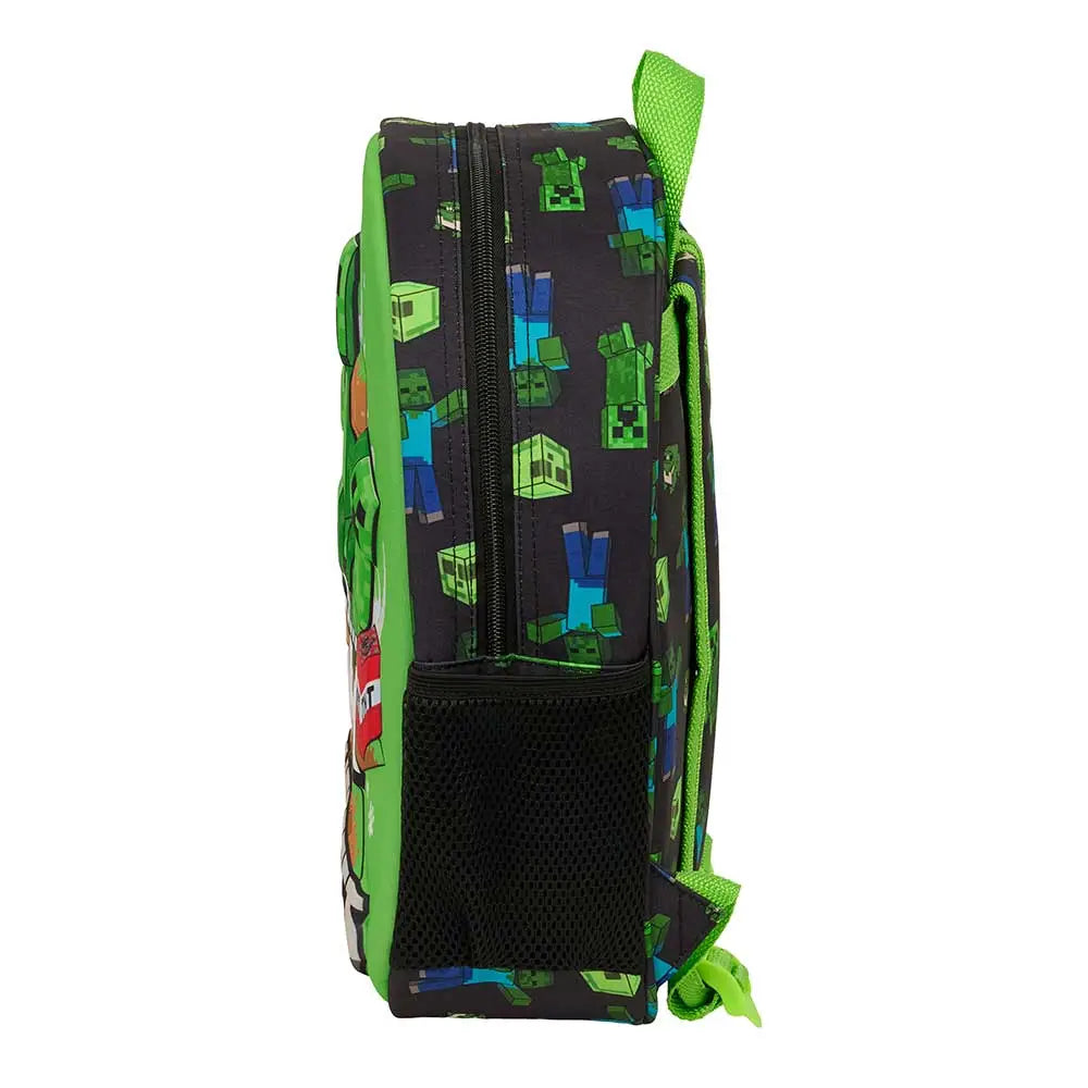 Mochila infantil escolar Minecraft Boom 3D 27x10x33cm