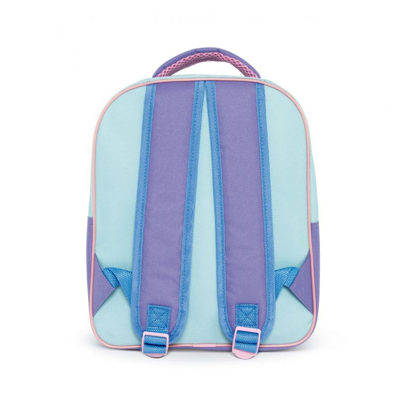 Mochila infantil Frozen Anna y Elsa con bolsillo transparente 30x24,5x11cm