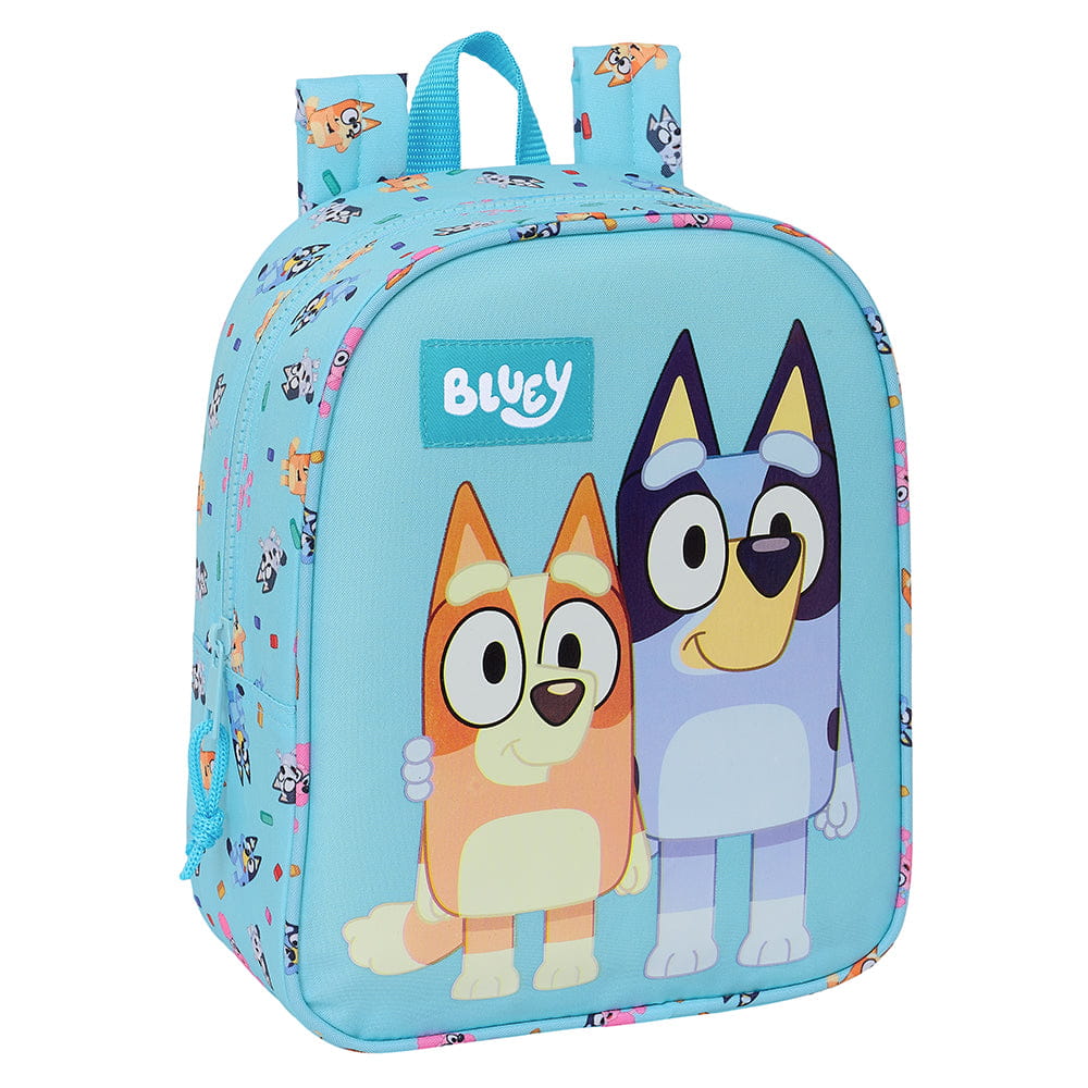 Mochila infantil guardería BLUEY adaptable a carro 22x10x27cm