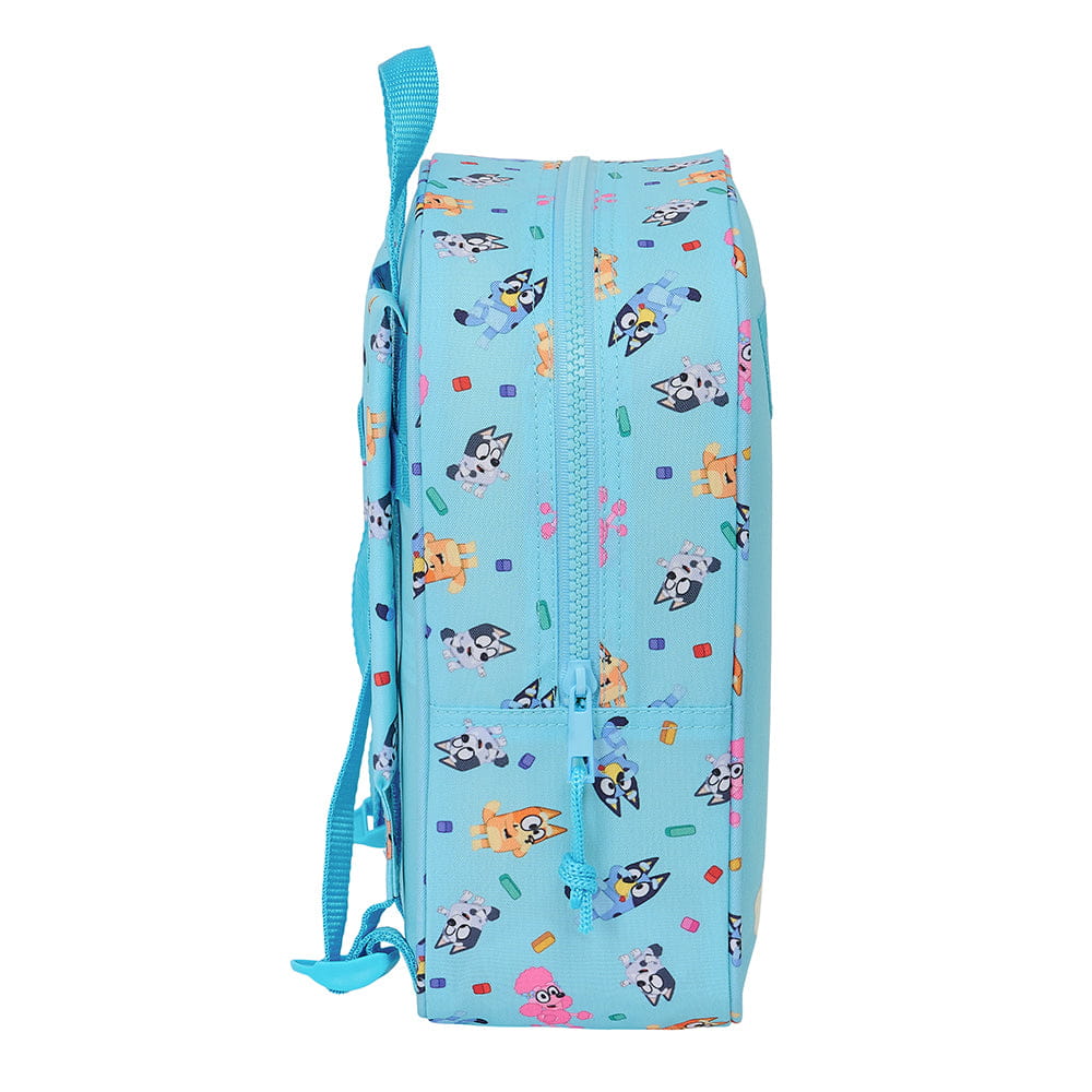 Mochila infantil guardería BLUEY adaptable a carro 22x10x27cm