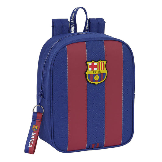 Mochila infantil guardería FC Barcelona adaptable a carro 22x10x27cm