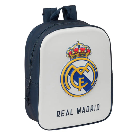 Mochila infantil guardería REAL MADRID 3D 22x10x27cm