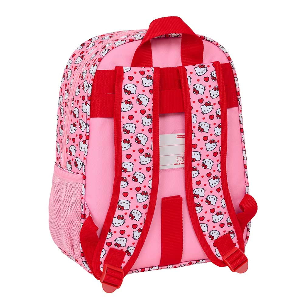 Mochila infantil Hello Kitty adaptable a carro 26x11x34cm