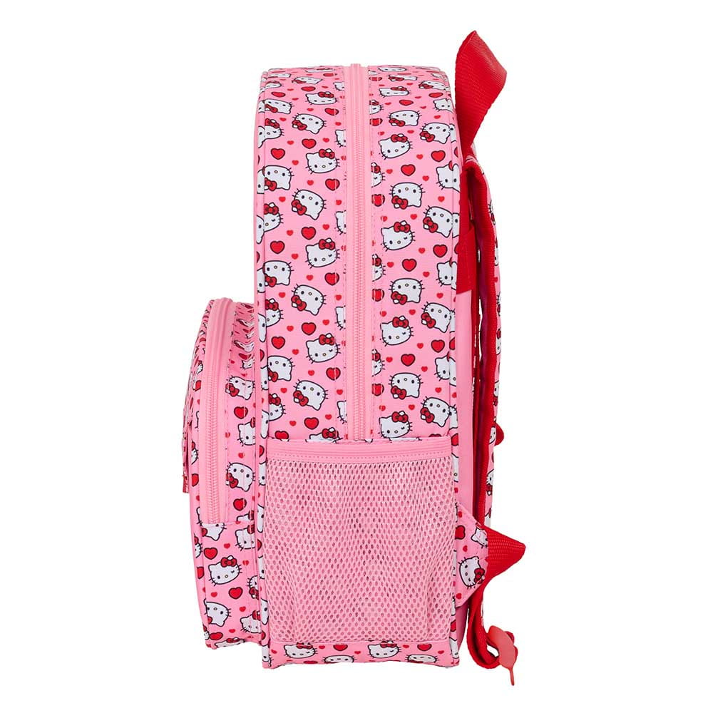 Mochila infantil Hello Kitty adaptable a carro 26x11x34cm
