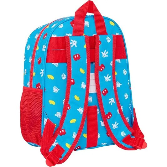 Mochila Infantil de Mickey Mouse 28x10x34 Unisex
