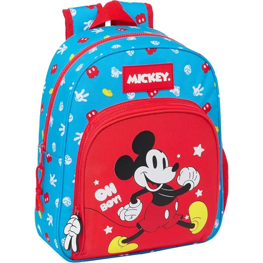 Mochila Infantil de Mickey Mouse 28x10x34 Unisex