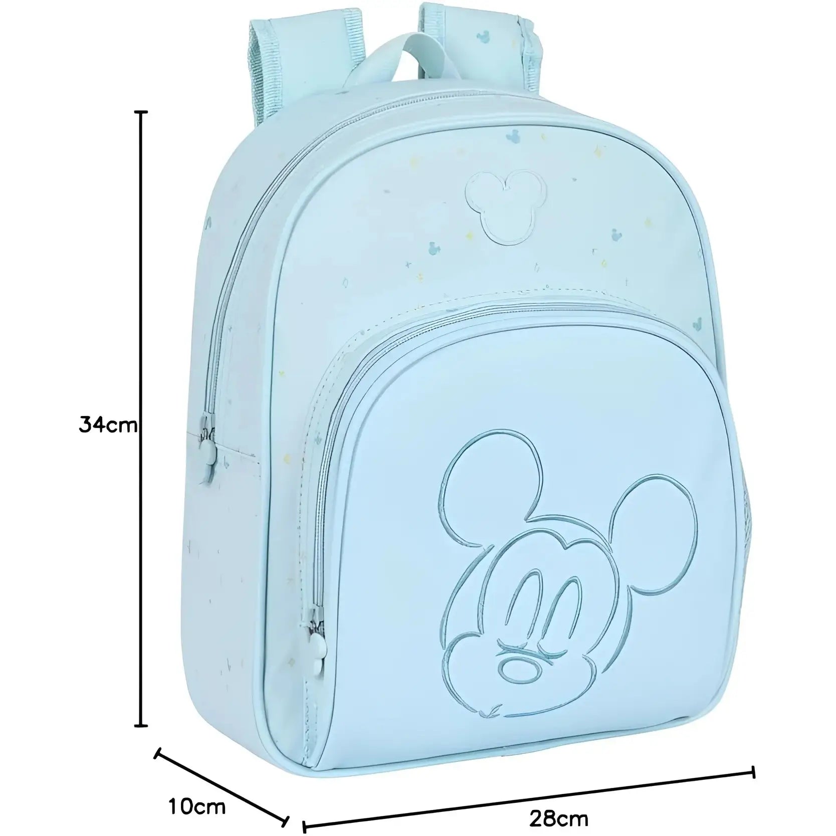 Mochila infantil MICKEY MOUSE BABY adaptable carro 34x28x10cm