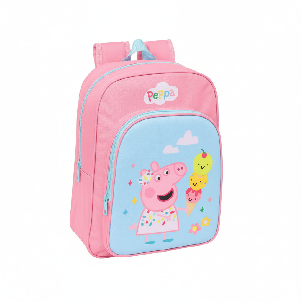 Mochila infantil Peppa Pig 26x11x34CM adaptable a carro