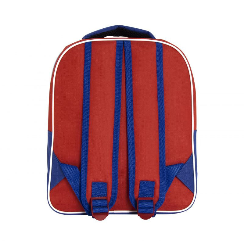 Mochila infantil Spiderman con bolsillo transparente 30x24,5x11cm