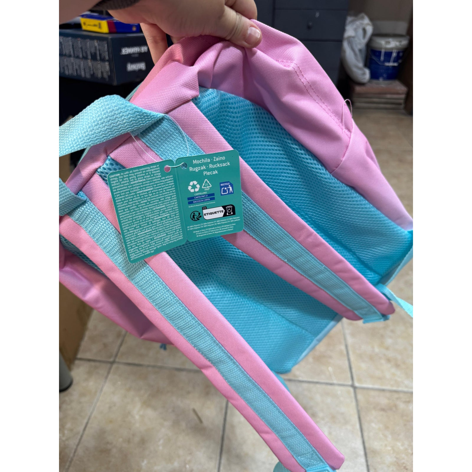 Mochila infantil Stitch Ohana 29cm
