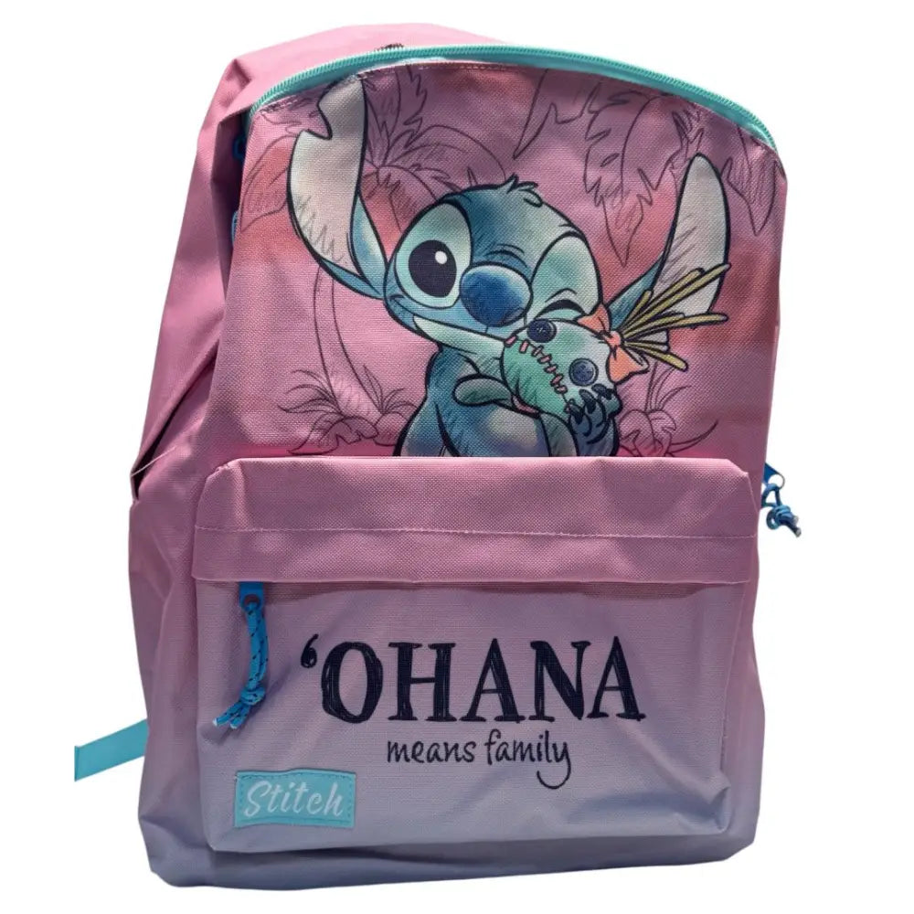 Mochila infantil Stitch Ohana 29cm