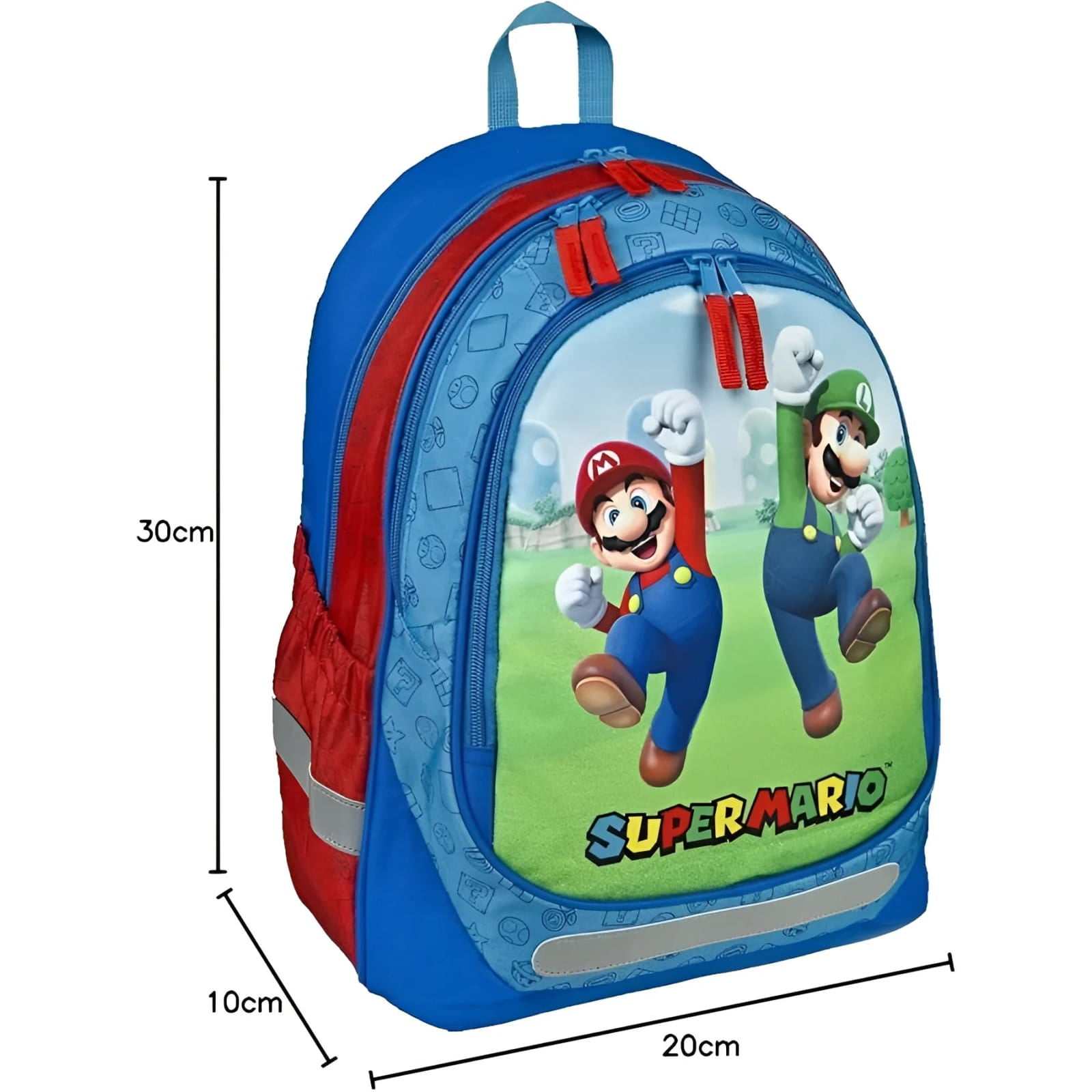 Mochila infantil de Super Mario para escuela y excursiones