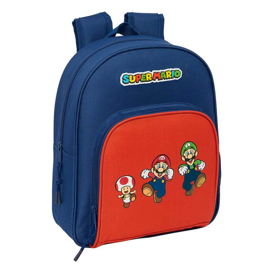 Mochila Infantil de Super Mario Bros ’Mamma Mia’ 28x10x34 adaptable a carro