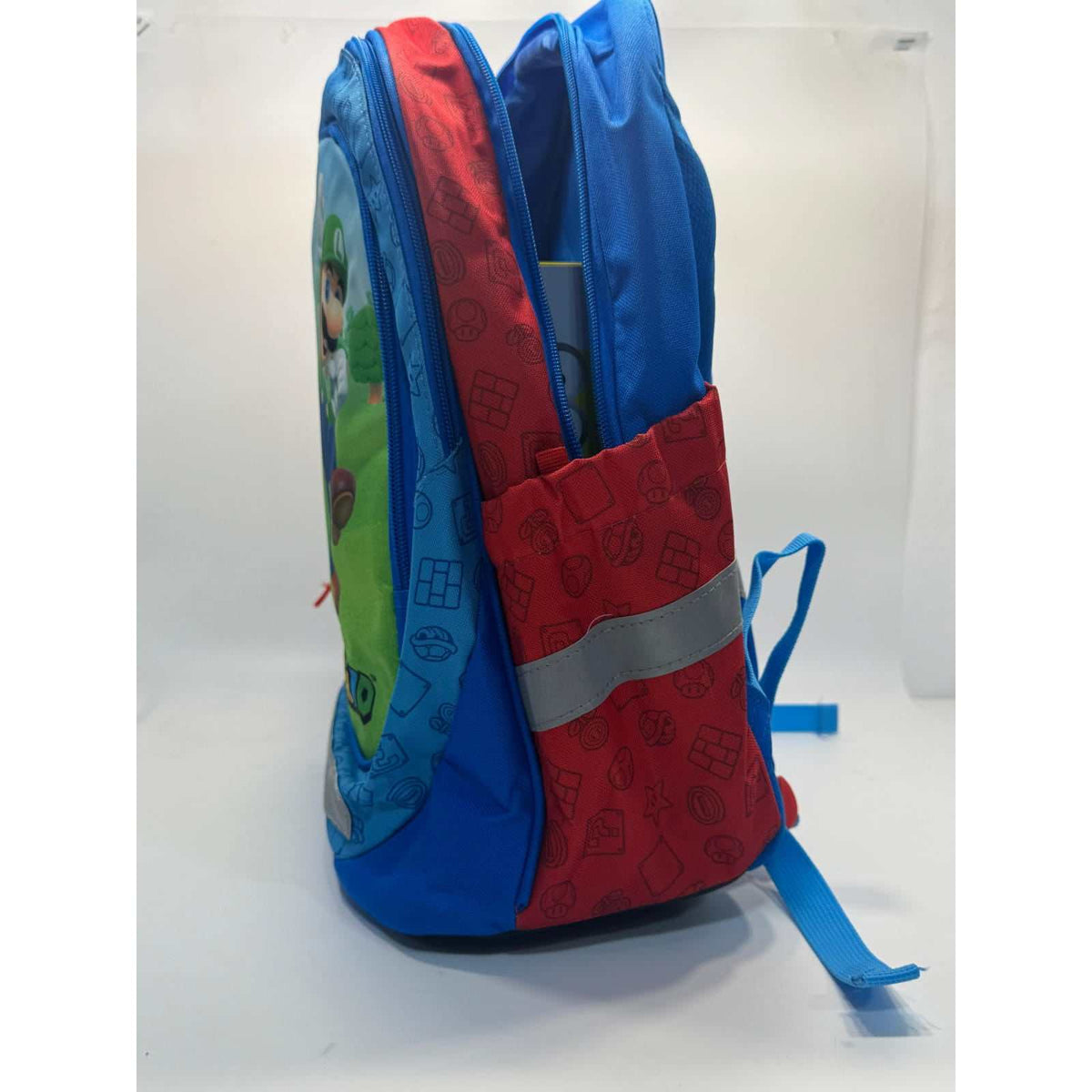 Mochila infantil Super Mario colorida para escuela y excursiones
