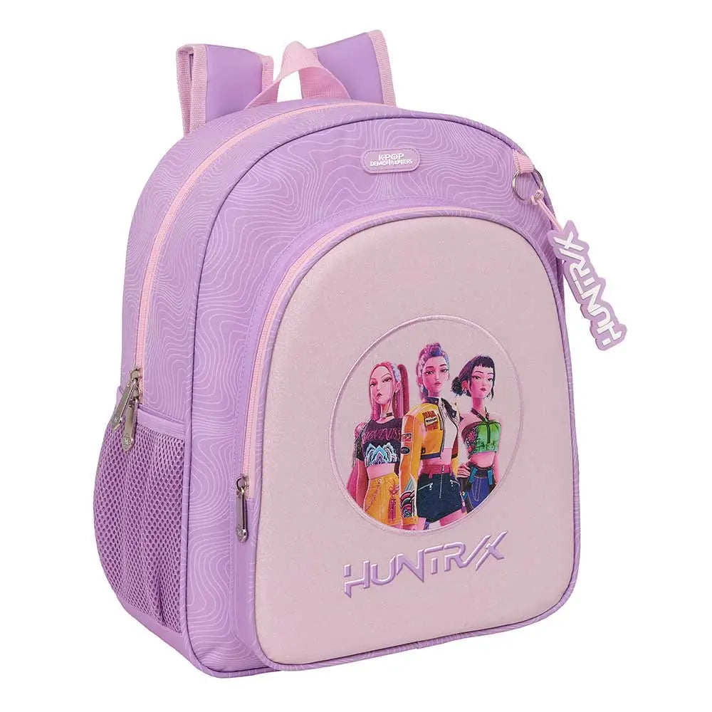 Mochila junior adaptable a carro K-POP Demon Hunters - Huntrix ’Iconic’ lila 32x12x38cm