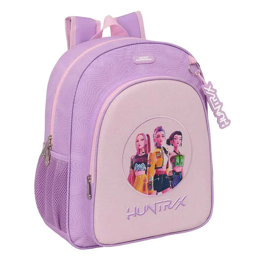 Mochila junior adaptable a carro K-POP Demon Hunters - Huntrix ’Iconic’ lila 32x12x38cm