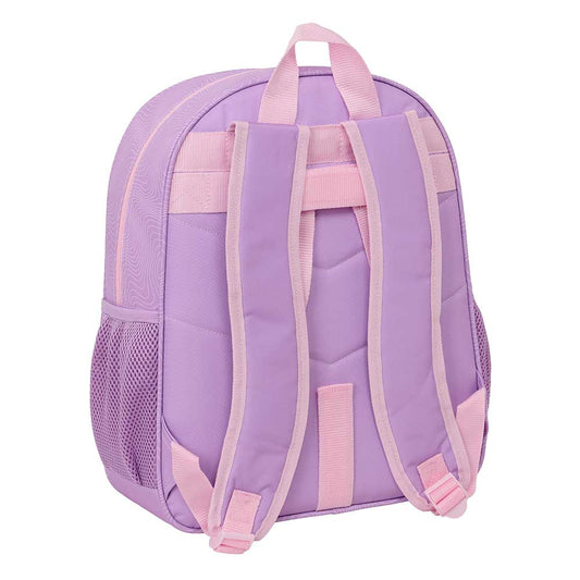 Mochila junior adaptable a carro K-POP Demon Hunters - Huntrix ’Iconic’ lila 32x12x38cm