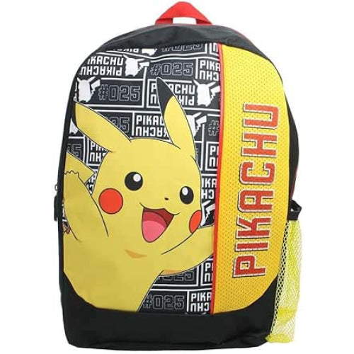 Mochila junior infantil escolar POKÉMON PIKACHU 28x12x40cm