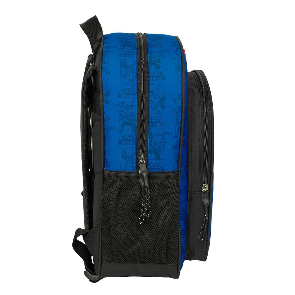Mochila junior MARVEL AVENGERS 32x12x38cm adaptable a carro