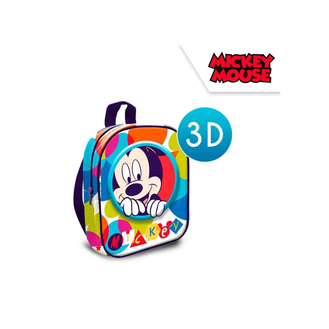 Mochila MICKEY MOUSE 3D 23x30x10cm - infantil