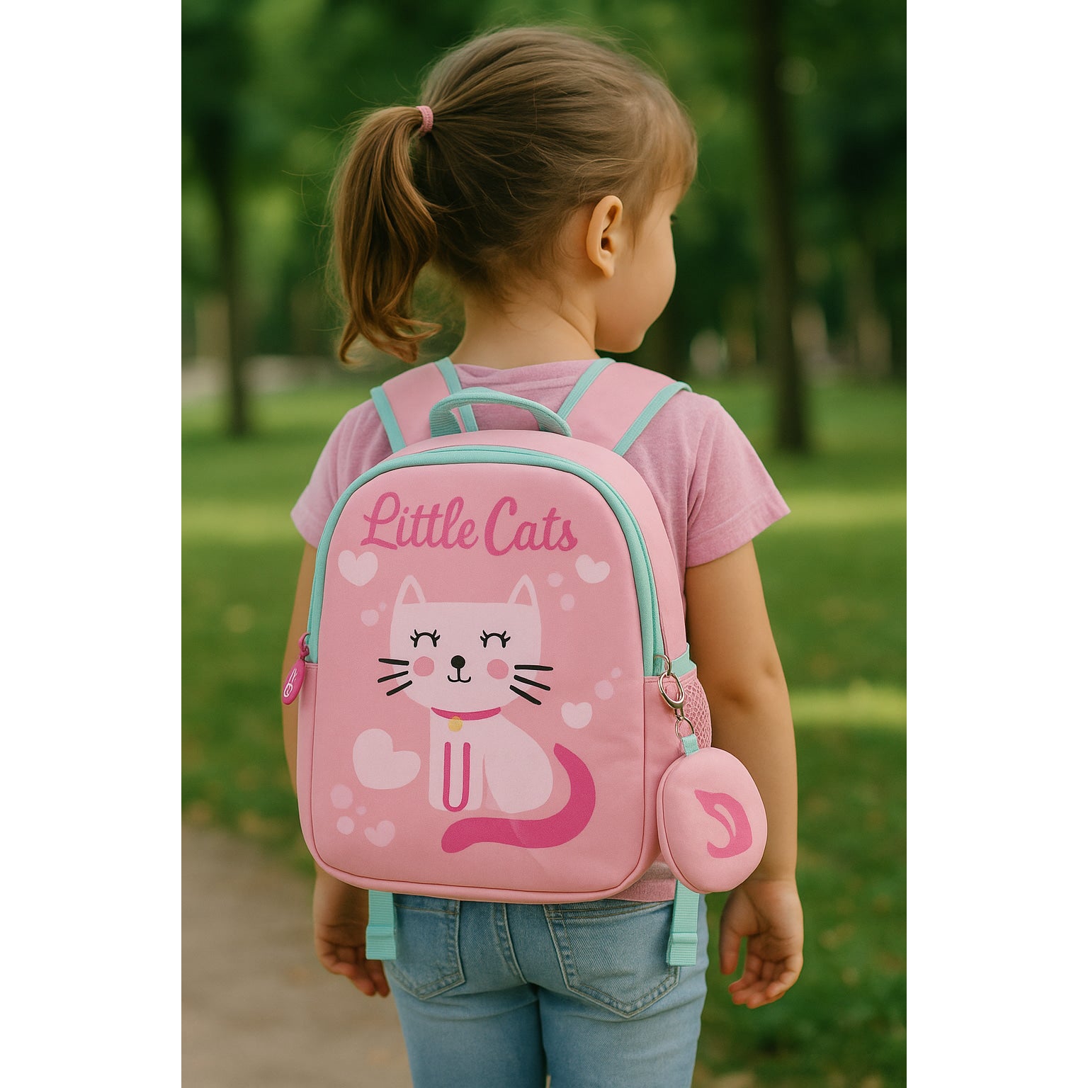 Mochila Neopreno 25cm Little Cats - infantil