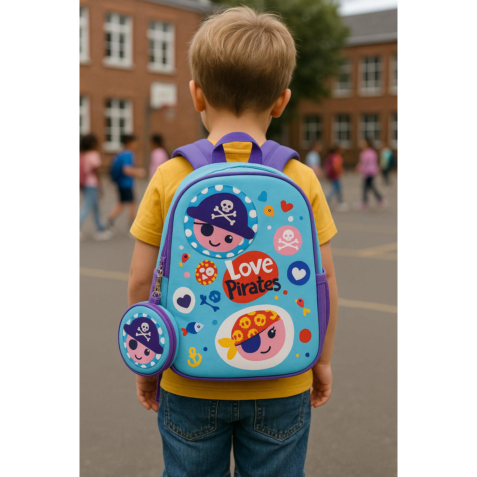 Mochila Neopreno 25cm Pirates - infantil