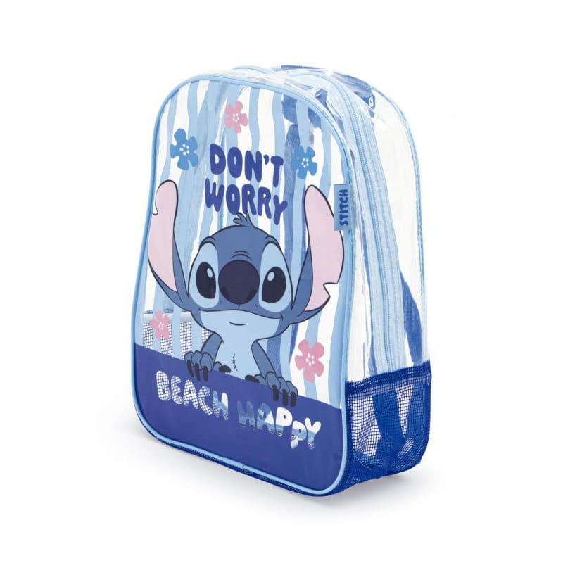 Mochila de playa transparente Stitch 31x25x23cm - bolso