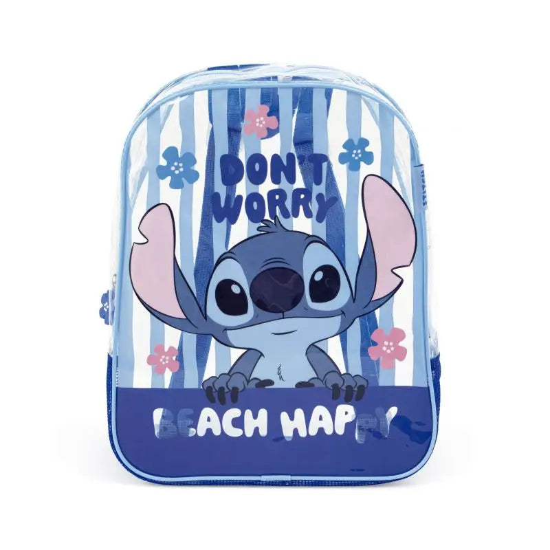 Mochila de playa transparente Stitch 31x25x23cm - bolso