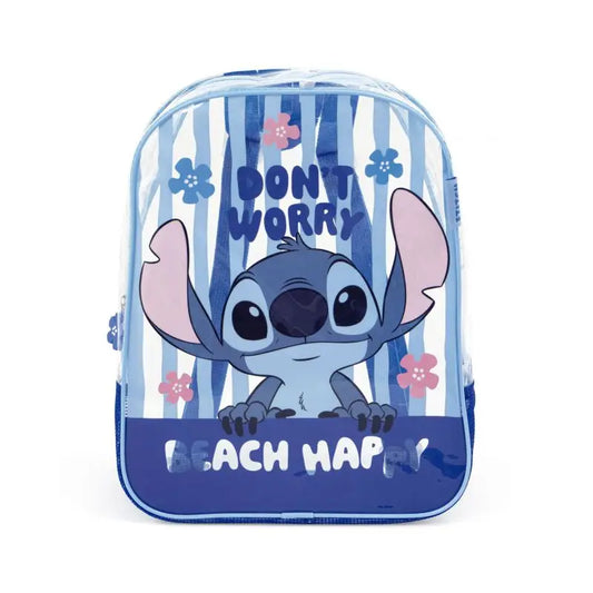 Mochila de playa transparente Stitch 31x25x23cm - bolso