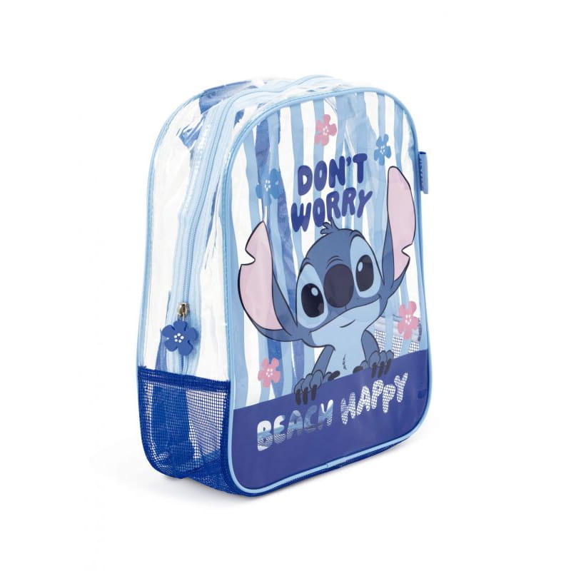 Mochila de playa transparente Stitch 31x25x23cm - bolso