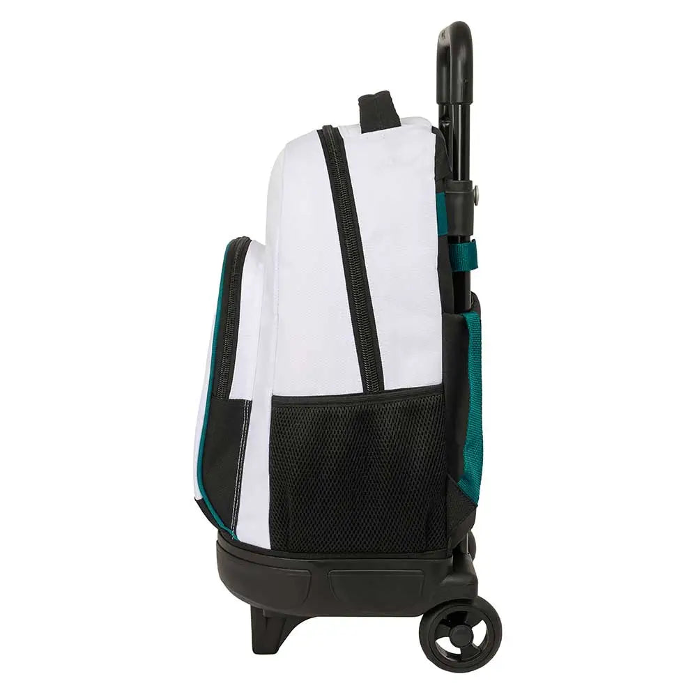 Mochila del Real Madrid CF con ruedas compact extraíble equipación 26/27 33x22x45cm
