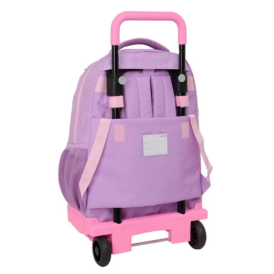 Mochila con ruedas Compact extraíble K-POP Demon Hunters - Huntrix ’Iconic’ lila 33x22x45cm