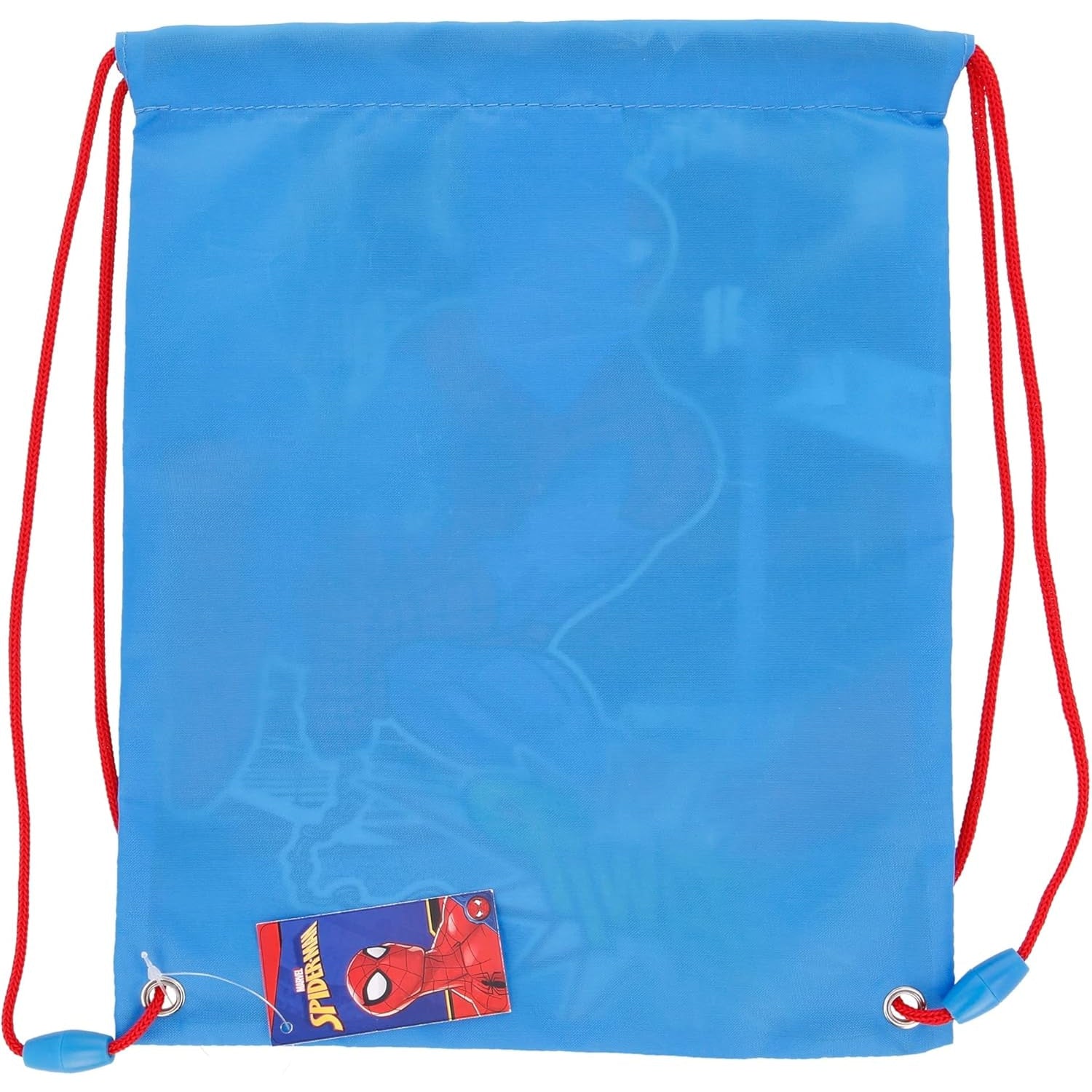 Mochila saco de cuerdas infantil Spiderman Marvel para merienda y almuerzo 30x25cm - Bolsa