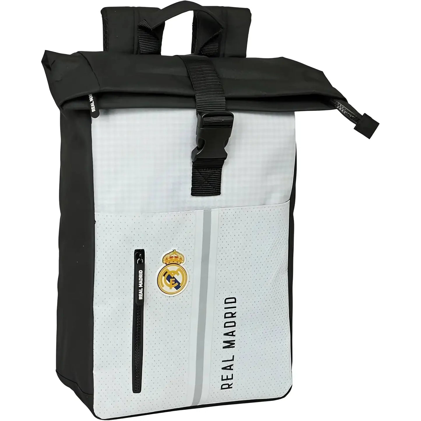 Mochila con solapa para portátil 15,6’’ REAL MADRID 28x13x42CM - Neceser