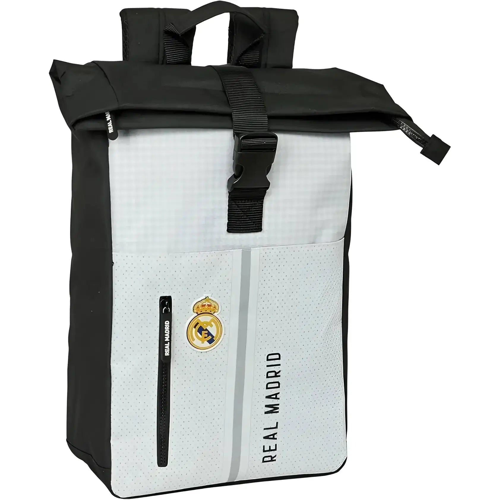 Mochila con solapa para portátil 15,6’’ REAL MADRID 28x13x42CM - Neceser