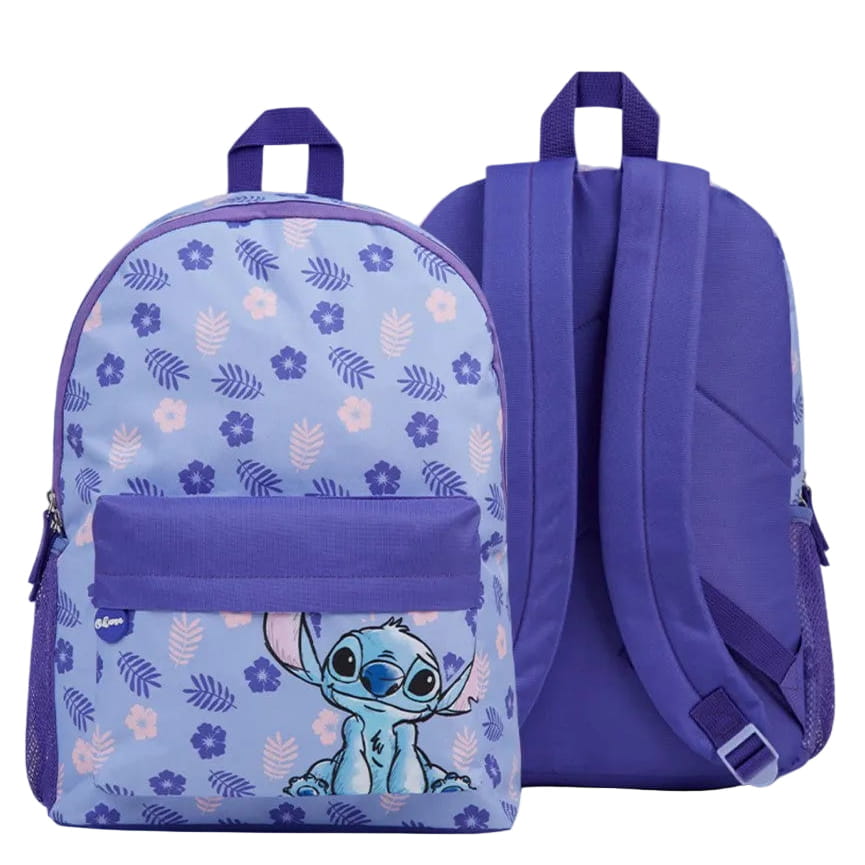 Mochila STITCH Lila 33x15x42CM- Perfecta para el Cole o Viaje - infantil