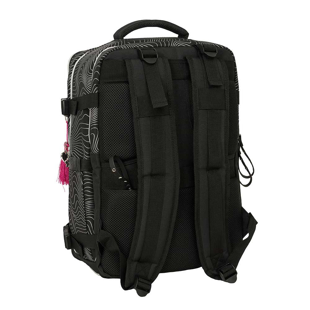 Mochila viaje cabina portátil 15,6’’ K-POP Demon Hunters - Huntrix ’Energy’ negra 29x19x44cm